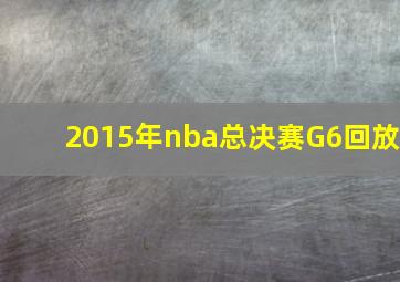 2015年nba总决赛G6回放