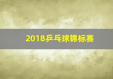 2018乒乓球锦标赛