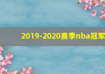 2019-2020赛季nba冠军