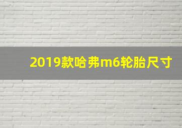 2019款哈弗m6轮胎尺寸