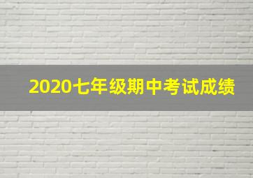 2020七年级期中考试成绩