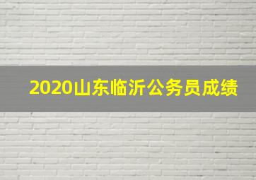 2020山东临沂公务员成绩