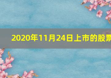 2020年11月24日上市的股票