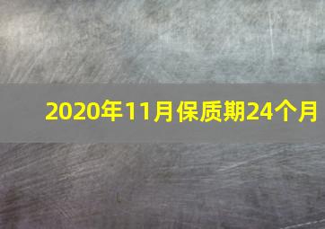 2020年11月保质期24个月