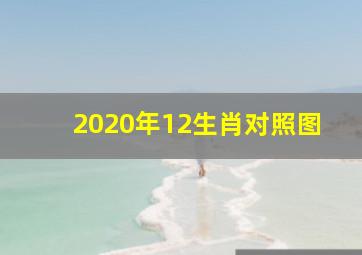 2020年12生肖对照图