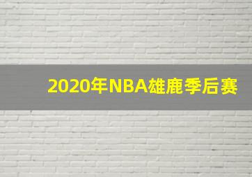 2020年NBA雄鹿季后赛