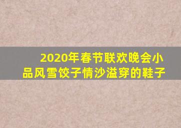 2020年春节联欢晚会小品风雪饺子情沙溢穿的鞋子