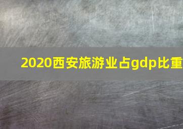 2020西安旅游业占gdp比重