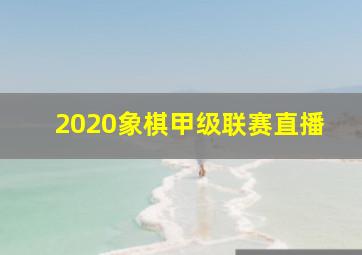 2020象棋甲级联赛直播