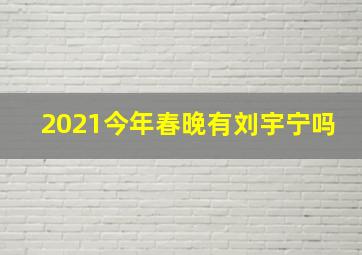 2021今年春晚有刘宇宁吗