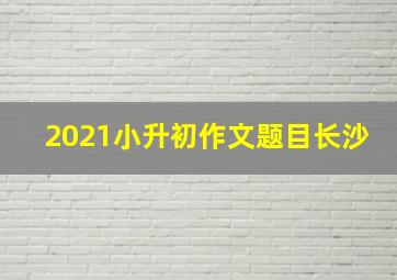 2021小升初作文题目长沙