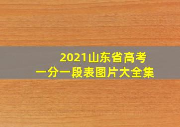 2021山东省高考一分一段表图片大全集