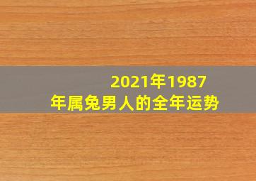 2021年1987年属兔男人的全年运势