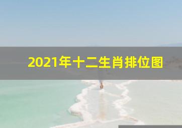 2021年十二生肖排位图