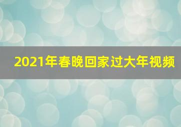 2021年春晚回家过大年视频