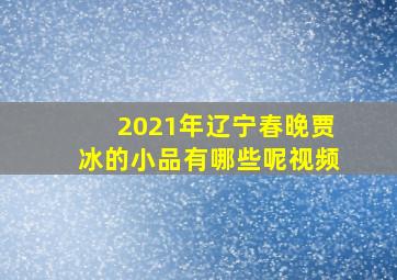 2021年辽宁春晚贾冰的小品有哪些呢视频