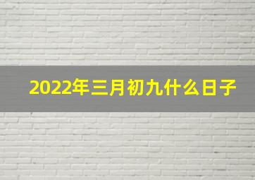 2022年三月初九什么日子