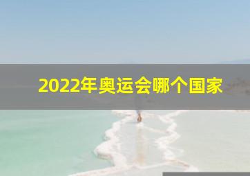 2022年奥运会哪个国家