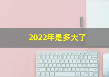 2022年是多大了