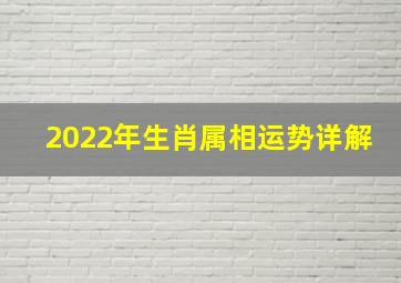 2022年生肖属相运势详解