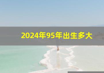 2024年95年出生多大