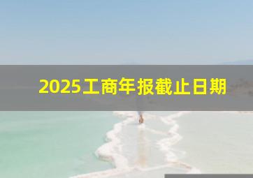 2025工商年报截止日期