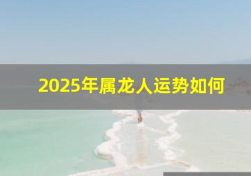 2025年属龙人运势如何