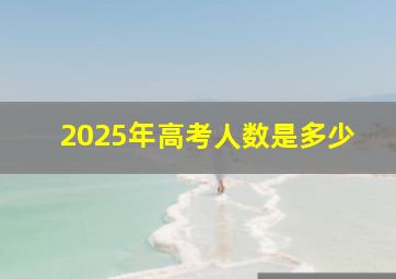 2025年高考人数是多少