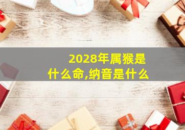 2028年属猴是什么命,纳音是什么