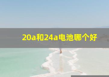 20a和24a电池哪个好