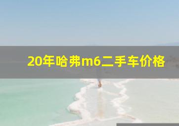 20年哈弗m6二手车价格