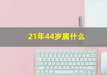 21年44岁属什么