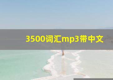 3500词汇mp3带中文