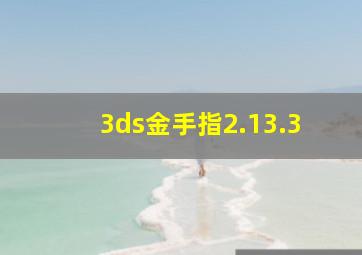 3ds金手指2.13.3