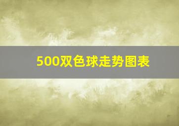 500双色球走势图表