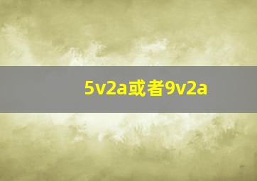 5v2a或者9v2a