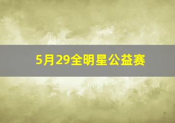 5月29全明星公益赛