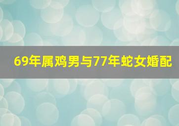 69年属鸡男与77年蛇女婚配