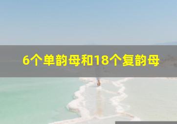 6个单韵母和18个复韵母