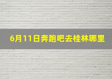 6月11日奔跑吧去桂林哪里