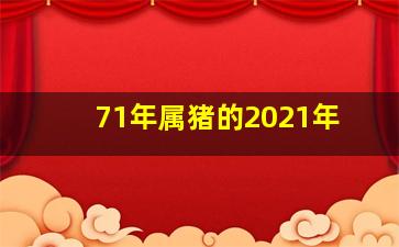 71年属猪的2021年