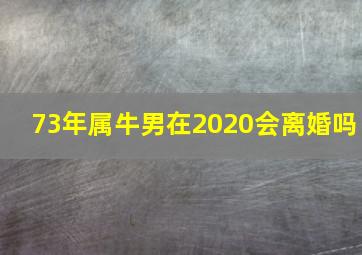 73年属牛男在2020会离婚吗