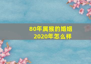 80年属猴的婚姻2020年怎么样