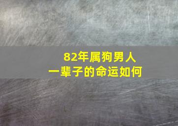 82年属狗男人一辈子的命运如何