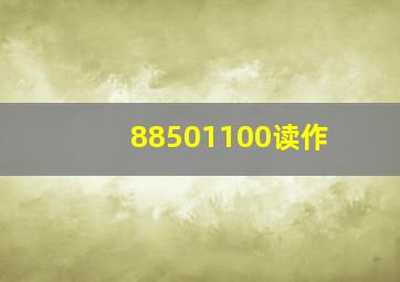 88501100读作