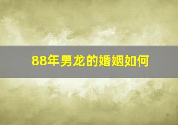 88年男龙的婚姻如何