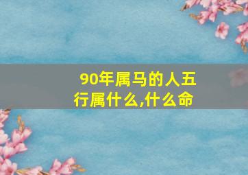 90年属马的人五行属什么,什么命