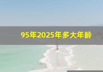 95年2025年多大年龄