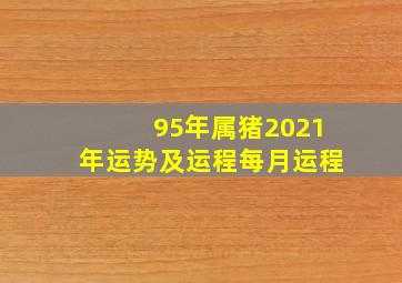 95年属猪2021年运势及运程每月运程