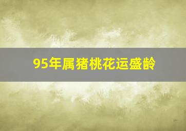 95年属猪桃花运盛龄